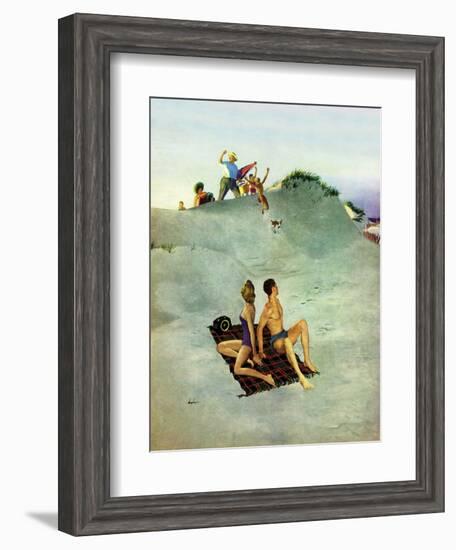 "No Chance to Be Alone", August 8, 1953-George Hughes-Framed Giclee Print