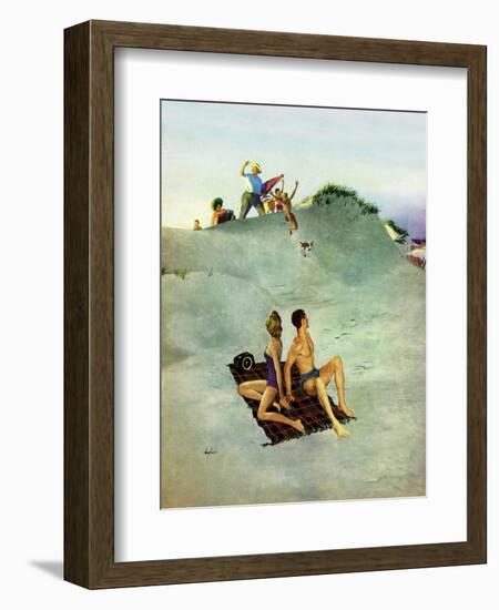 "No Chance to Be Alone", August 8, 1953-George Hughes-Framed Giclee Print