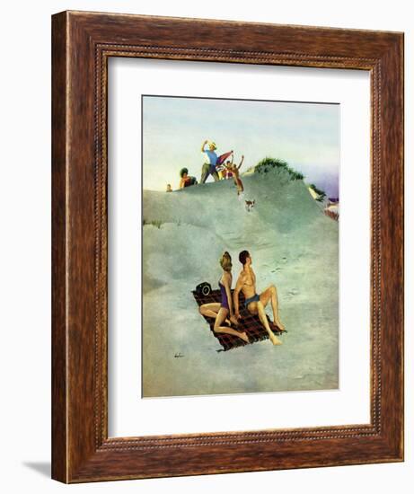 "No Chance to Be Alone", August 8, 1953-George Hughes-Framed Giclee Print