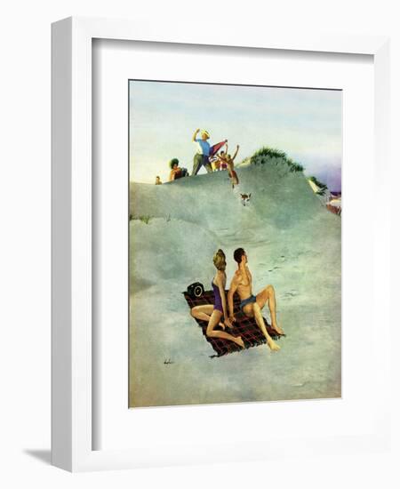 "No Chance to Be Alone", August 8, 1953-George Hughes-Framed Giclee Print