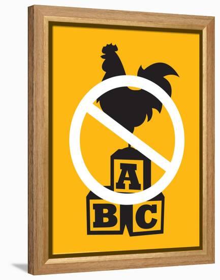 No Cock Blocking-J.J. Brando-Framed Stretched Canvas