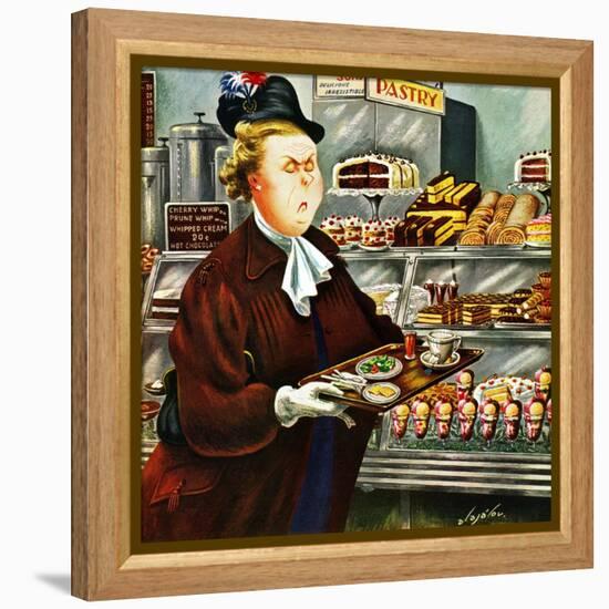 "NO Desserts," March 12, 1949-Constantin Alajalov-Framed Premier Image Canvas