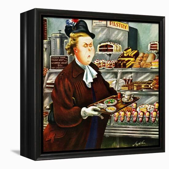 "NO Desserts," March 12, 1949-Constantin Alajalov-Framed Premier Image Canvas