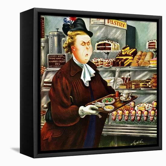 "NO Desserts," March 12, 1949-Constantin Alajalov-Framed Premier Image Canvas