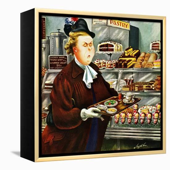 "NO Desserts," March 12, 1949-Constantin Alajalov-Framed Premier Image Canvas