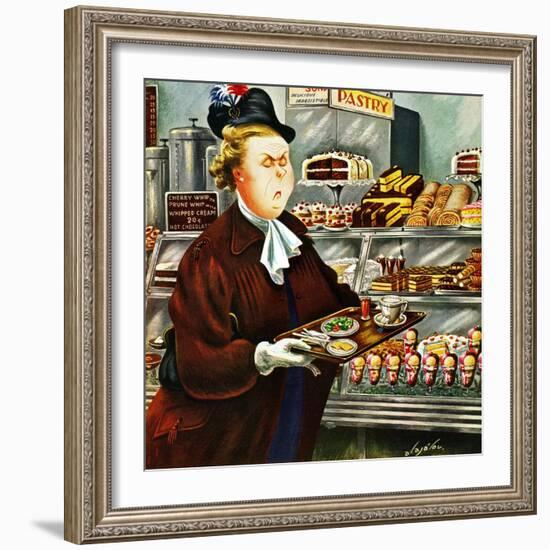 "NO Desserts," March 12, 1949-Constantin Alajalov-Framed Giclee Print