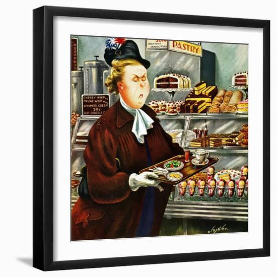 "NO Desserts," March 12, 1949-Constantin Alajalov-Framed Giclee Print