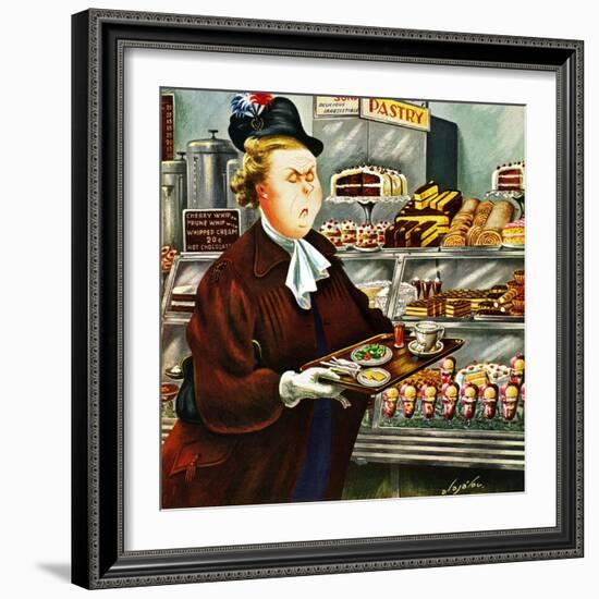 "NO Desserts," March 12, 1949-Constantin Alajalov-Framed Giclee Print