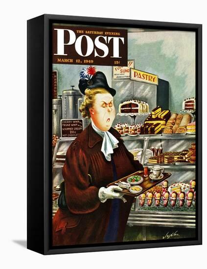 "NO Desserts," Saturday Evening Post Cover, March 12, 1949-Constantin Alajalov-Framed Premier Image Canvas