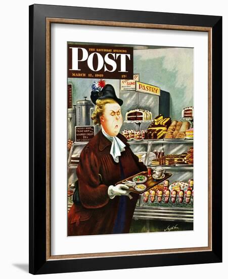 "NO Desserts," Saturday Evening Post Cover, March 12, 1949-Constantin Alajalov-Framed Giclee Print