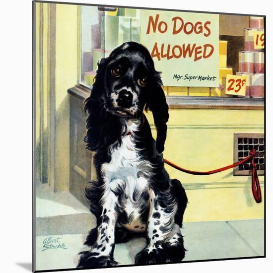 "No Dogs Allowed," August 24, 1946-Albert Staehle-Mounted Giclee Print