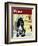 "No Dogs Allowed," Saturday Evening Post Cover, August 24, 1946-Albert Staehle-Framed Giclee Print