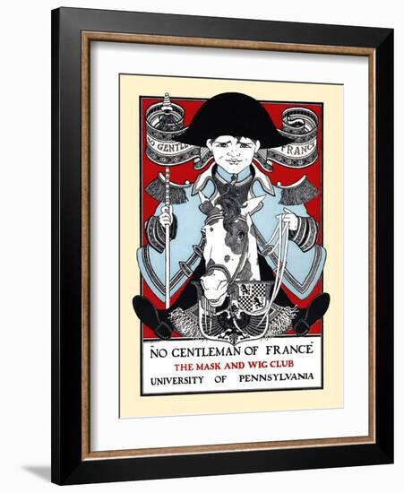 No Gentleman Of France-Maxfield Parrish-Framed Art Print