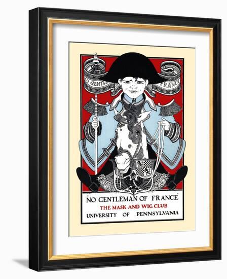 No Gentleman Of France-Maxfield Parrish-Framed Art Print