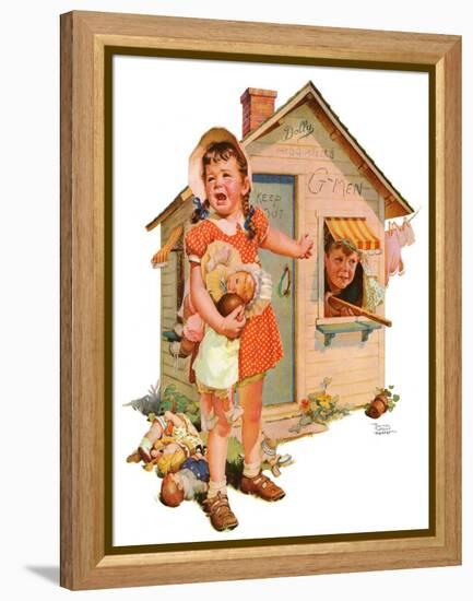 "No Girls Allowed,"October 9, 1937-Frances Tipton Hunter-Framed Premier Image Canvas