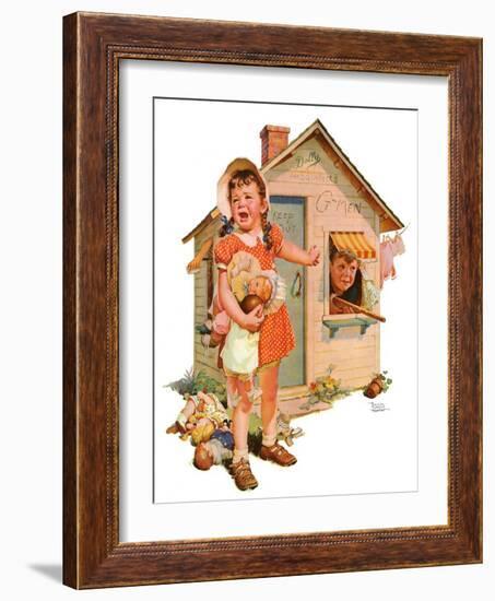 "No Girls Allowed,"October 9, 1937-Frances Tipton Hunter-Framed Giclee Print