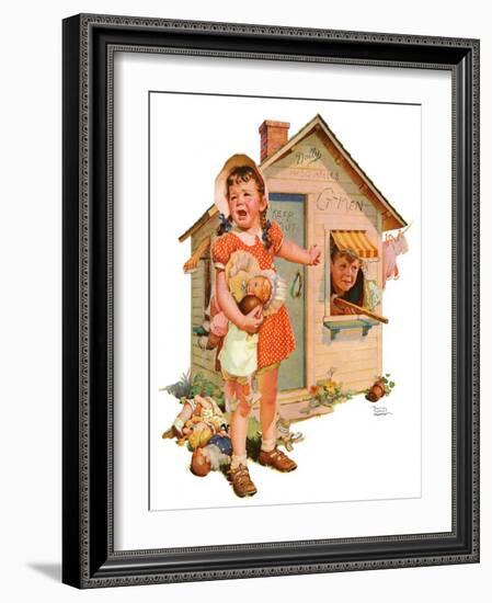 "No Girls Allowed,"October 9, 1937-Frances Tipton Hunter-Framed Giclee Print