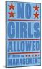 No Girls Allowed-John Golden-Mounted Art Print