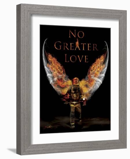 No Greater Love Fireman-Jason Bullard-Framed Giclee Print