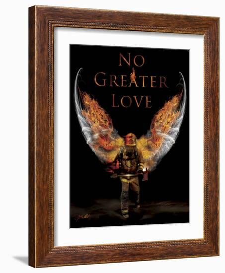 No Greater Love Fireman-Jason Bullard-Framed Giclee Print