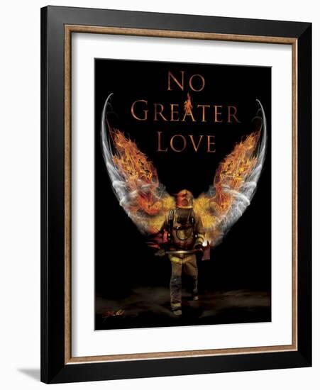 No Greater Love Fireman-Jason Bullard-Framed Giclee Print