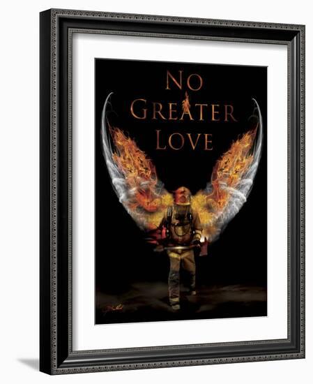 No Greater Love Fireman-Jason Bullard-Framed Giclee Print