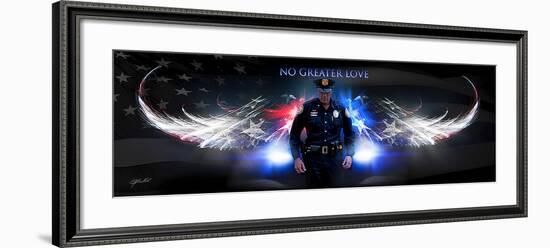 No Greater Love (Police)-Jason Bullard-Framed Art Print