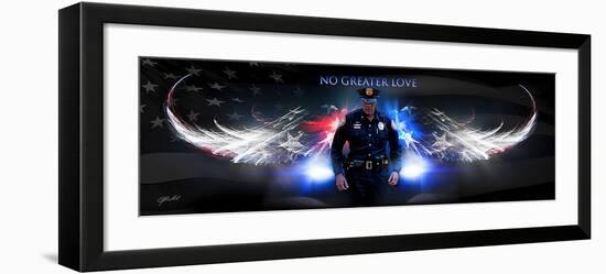 No Greater Love (Police)-Jason Bullard-Framed Art Print