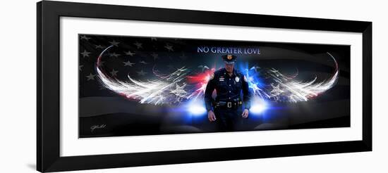 No Greater Love (Police)-Jason Bullard-Framed Art Print