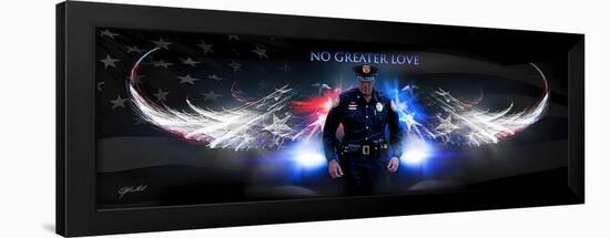 No Greater Love (Police)-Jason Bullard-Framed Art Print