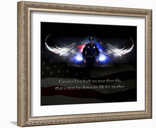 No Greater Love Police-Jason Bullard-Framed Giclee Print