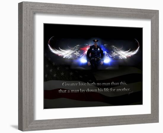 No Greater Love Police-Jason Bullard-Framed Giclee Print