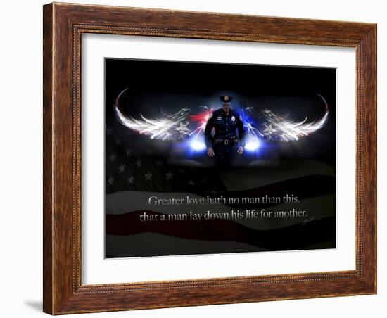 No Greater Love Police-Jason Bullard-Framed Giclee Print