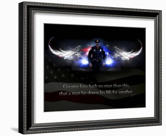 No Greater Love Police-Jason Bullard-Framed Giclee Print