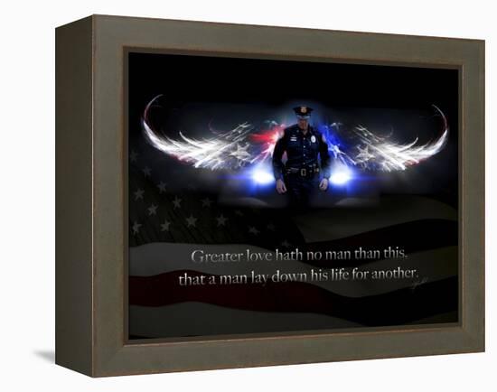 No Greater Love Police-Jason Bullard-Framed Premier Image Canvas