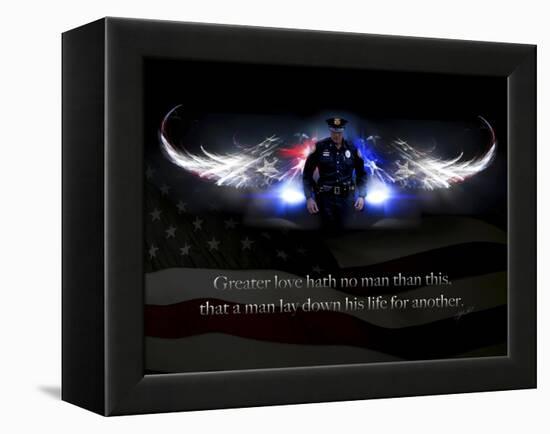 No Greater Love Police-Jason Bullard-Framed Premier Image Canvas