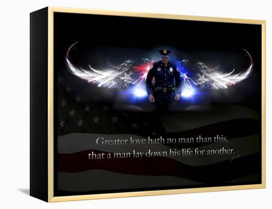 No Greater Love Police-Jason Bullard-Framed Premier Image Canvas