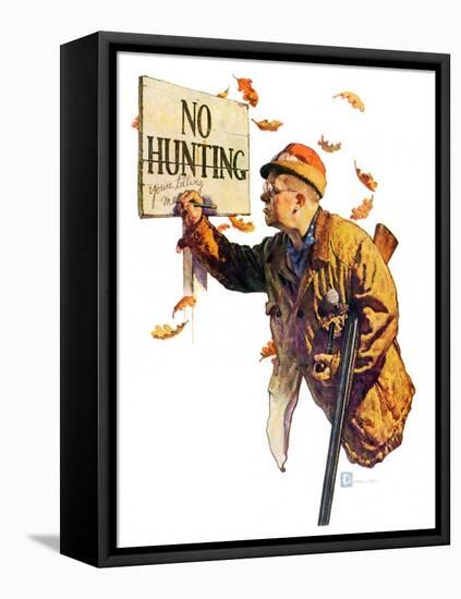 "'No Hunting',"October 28, 1939-Douglas Crockwell-Framed Premier Image Canvas