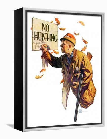 "'No Hunting',"October 28, 1939-Douglas Crockwell-Framed Premier Image Canvas