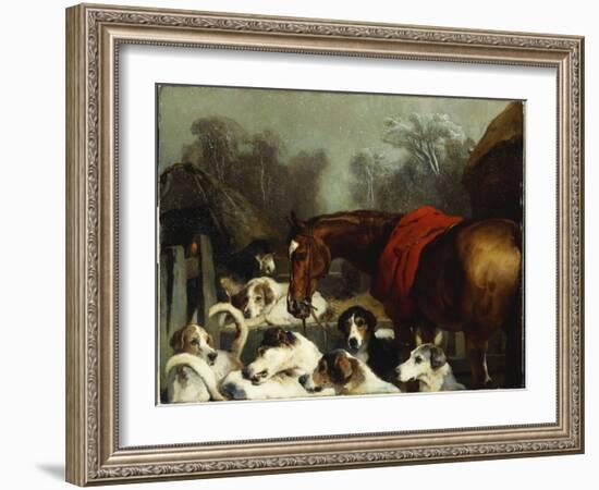 No Hunting Till the Weather Breaks-Edwin Henry Landseer-Framed Giclee Print