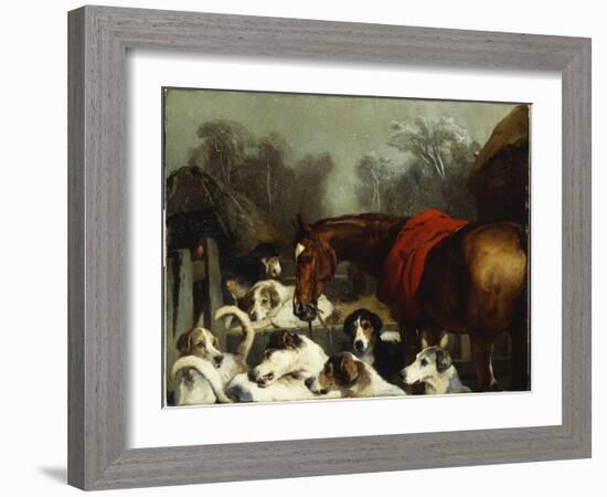 No Hunting Till the Weather Breaks-Edwin Henry Landseer-Framed Giclee Print