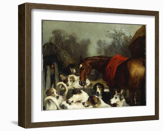 No Hunting Till the Weather Breaks-Edwin Henry Landseer-Framed Giclee Print