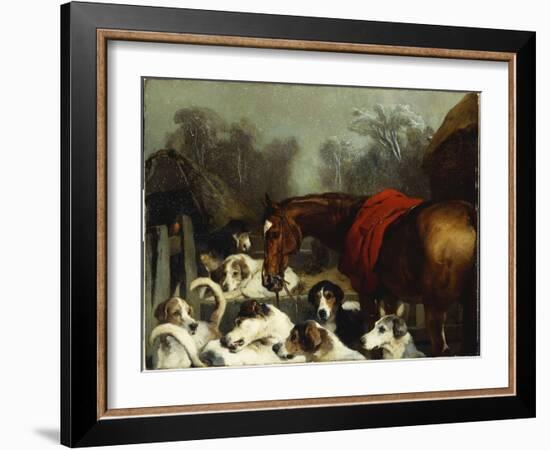 No Hunting Till the Weather Breaks-Edwin Henry Landseer-Framed Giclee Print