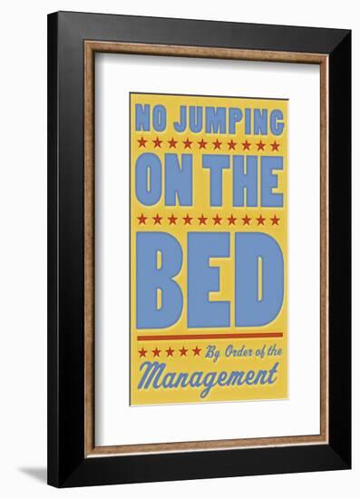 No Jumping on the Bed (yellow)-John Golden-Framed Giclee Print