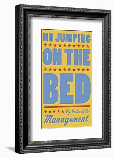 No Jumping on the Bed (yellow)-John Golden-Framed Giclee Print