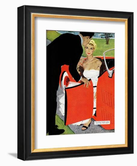 No Love Allowed, A - Saturday Evening Post "Leading Ladies", March 26, 1955 pg.26-Mac Conner-Framed Giclee Print