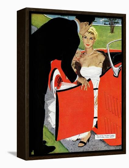 No Love Allowed, A - Saturday Evening Post "Leading Ladies", March 26, 1955 pg.26-Mac Conner-Framed Premier Image Canvas