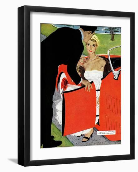 No Love Allowed, A - Saturday Evening Post "Leading Ladies", March 26, 1955 pg.26-Mac Conner-Framed Giclee Print