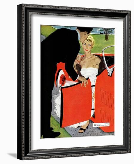 No Love Allowed, A - Saturday Evening Post "Leading Ladies", March 26, 1955 pg.26-Mac Conner-Framed Giclee Print