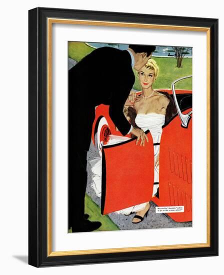 No Love Allowed, A - Saturday Evening Post "Leading Ladies", March 26, 1955 pg.26-Mac Conner-Framed Giclee Print